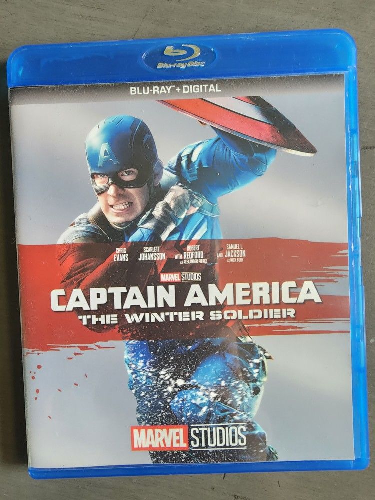 Captain America The Winter Soldier Blu Ray (Digital Code Not Included)