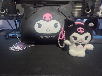 Kuromi Makeup Bag and Coin purse Keychain
