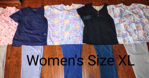 5 Set Women's Sizes XL Scrubs Bundle 