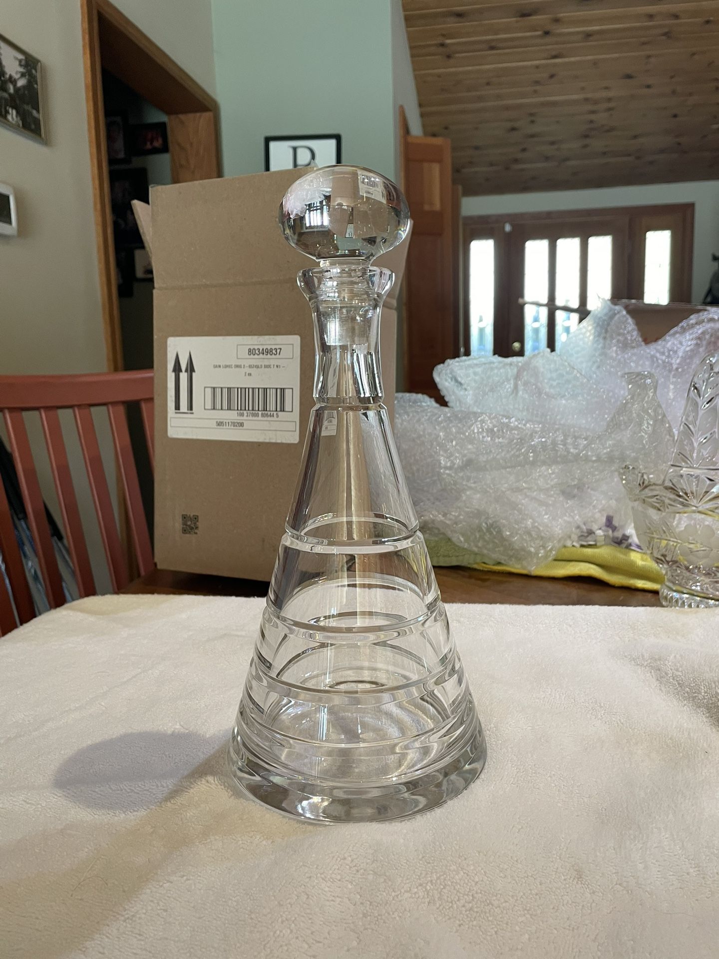 Crystal cocktail flask