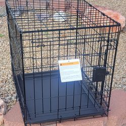 Like New Single Door 24" Inch Long Dog Crate Carrier