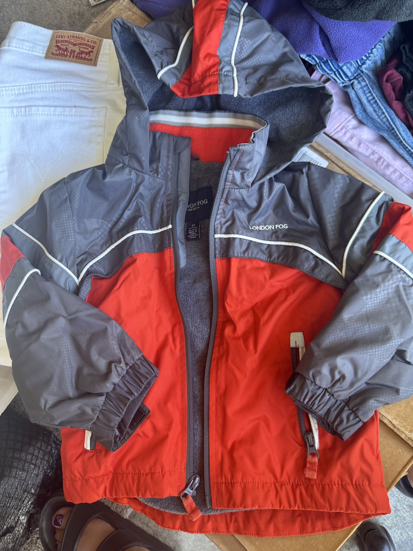 London Fog Rain Jacket Size 3t