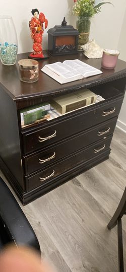 Three drawer table