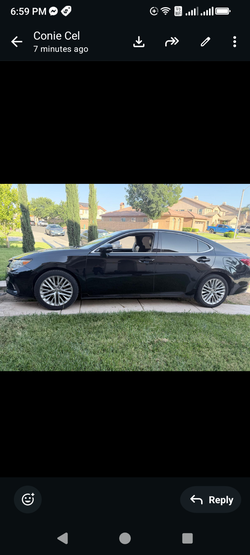 2013 BLACK LEXUS ES350, Leather