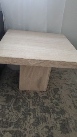 Marble end table.. .. 100% marble