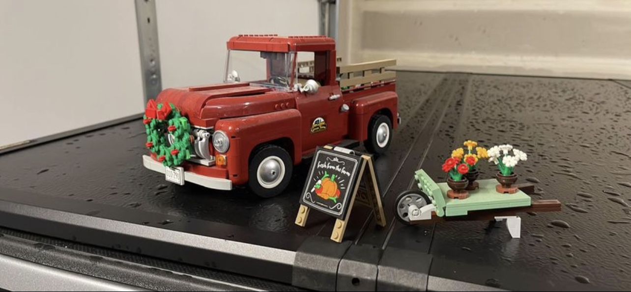 Official LEGO Icons Maroon 1950s Pickup Truck (10290) - Preowned w/ Instructions
