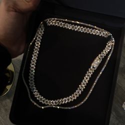 14k Rose Gold Tennis Chain