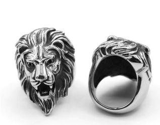 Stainless steel Lions ring