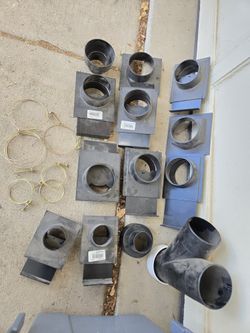Dust collection system blast gates & Y Fitting Lot