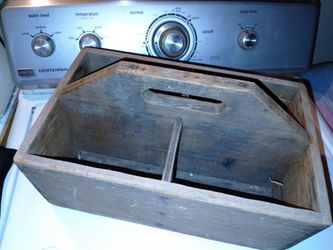 Antique Wooden Primitive Tool Caddy