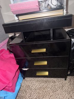 Black nightstand