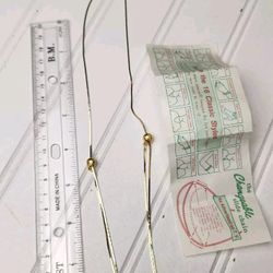 Vintage Changeable Slide Chain Necklace Gold Tone Vintage With Ball Design