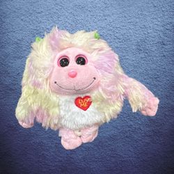 TY Lola Monstal “luv me” plush ty die stuffed animal 7 “