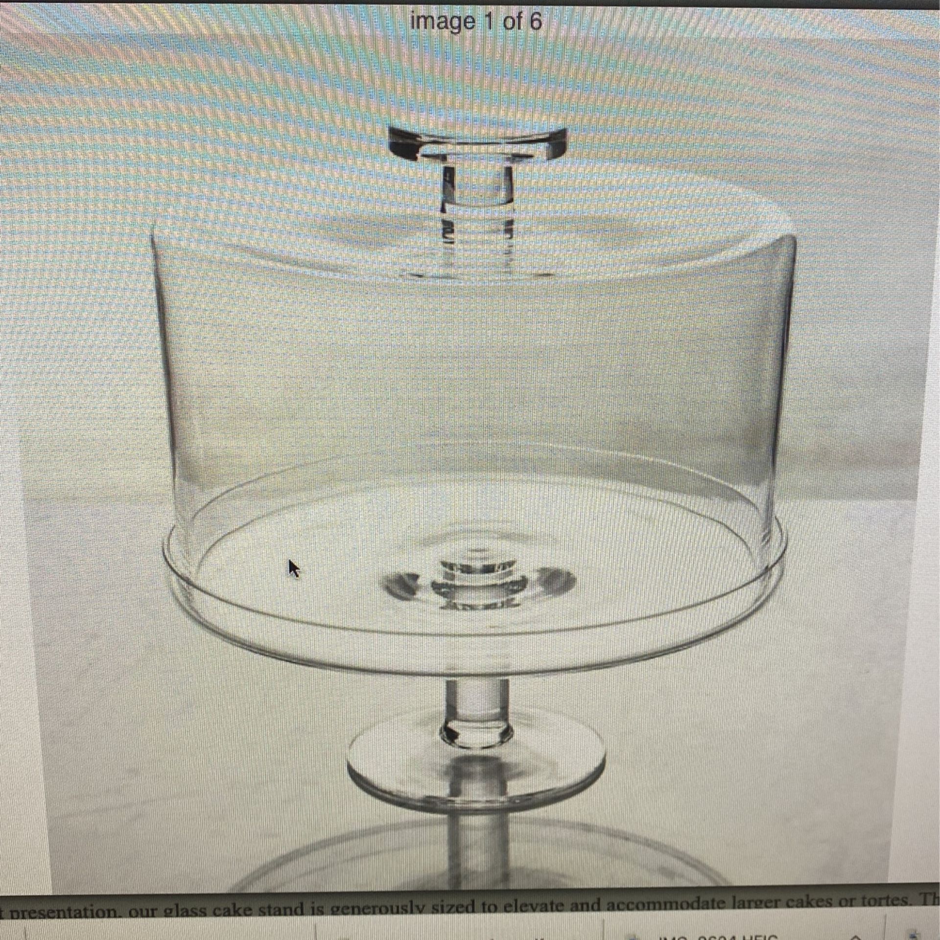 Footed Glass Pedestal Cake Stand with Dome - Crate & Barrel
