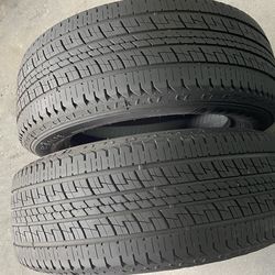 2 USED 23560R18 Advanta All season tires for $100 installed and balance.  23560R18 235 60 18 235 60 R 18 235/60/18 235/60/R18 All USED tires come with