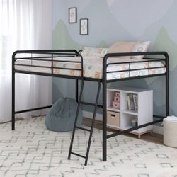 Full Metal Loft Bed, Black