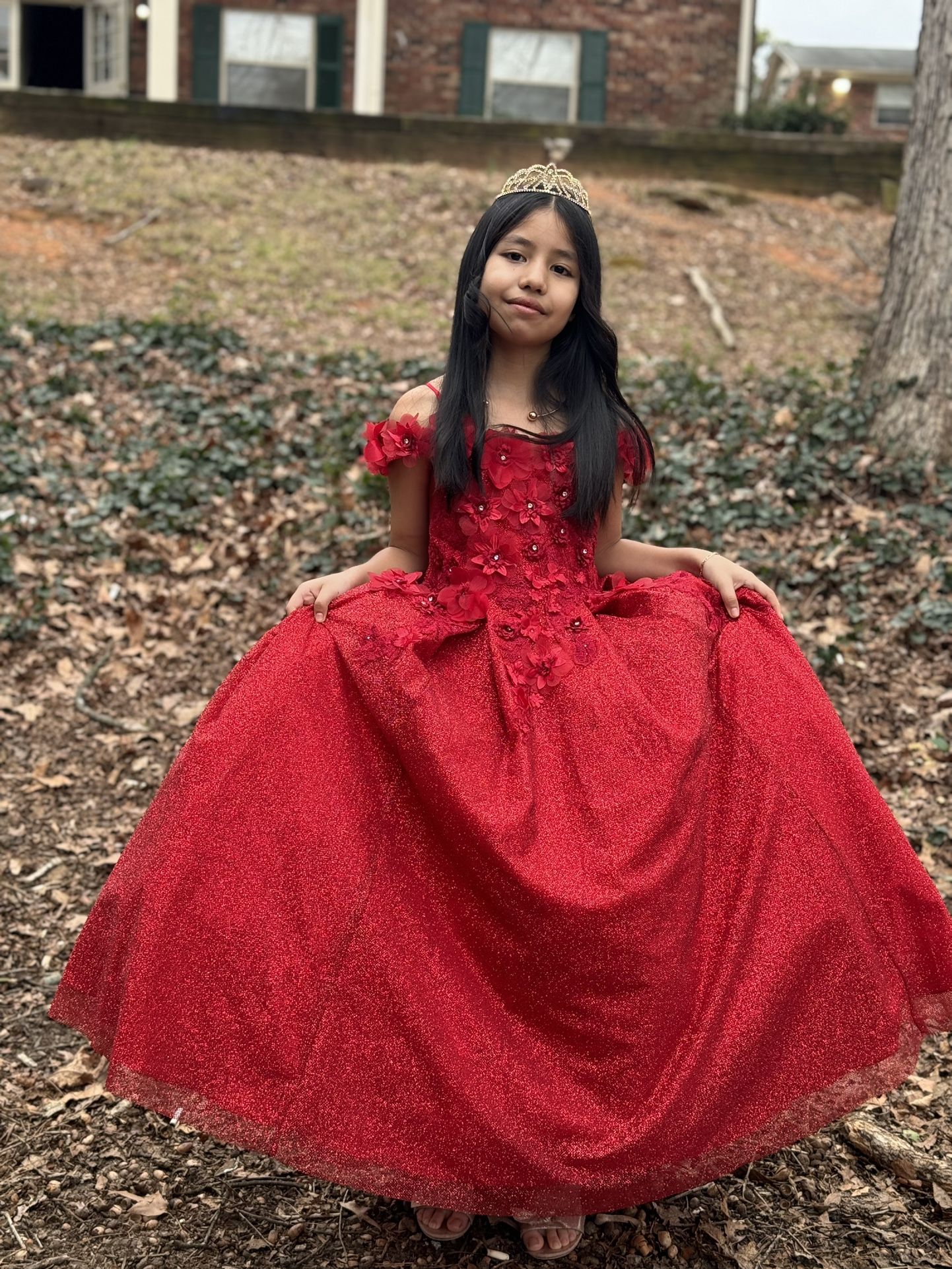 red dress, size 8-10