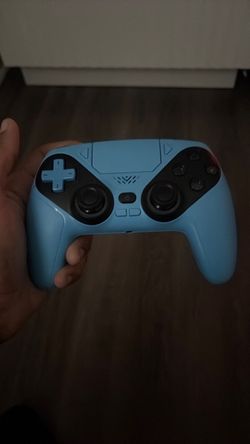 Blue Wireless Game Controller