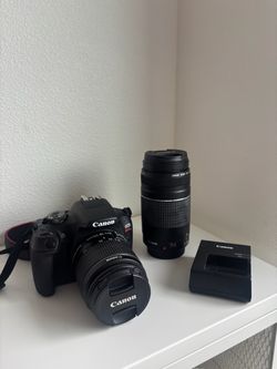 Canon EOS Rebel T7  two lens kit