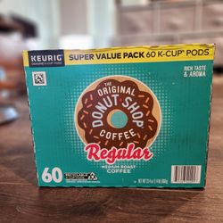 New The Original Donut Shop Medium Roast Regular Coffee K-Cup 60 Pods, 60 single-serve pods. BB Nov/2/27