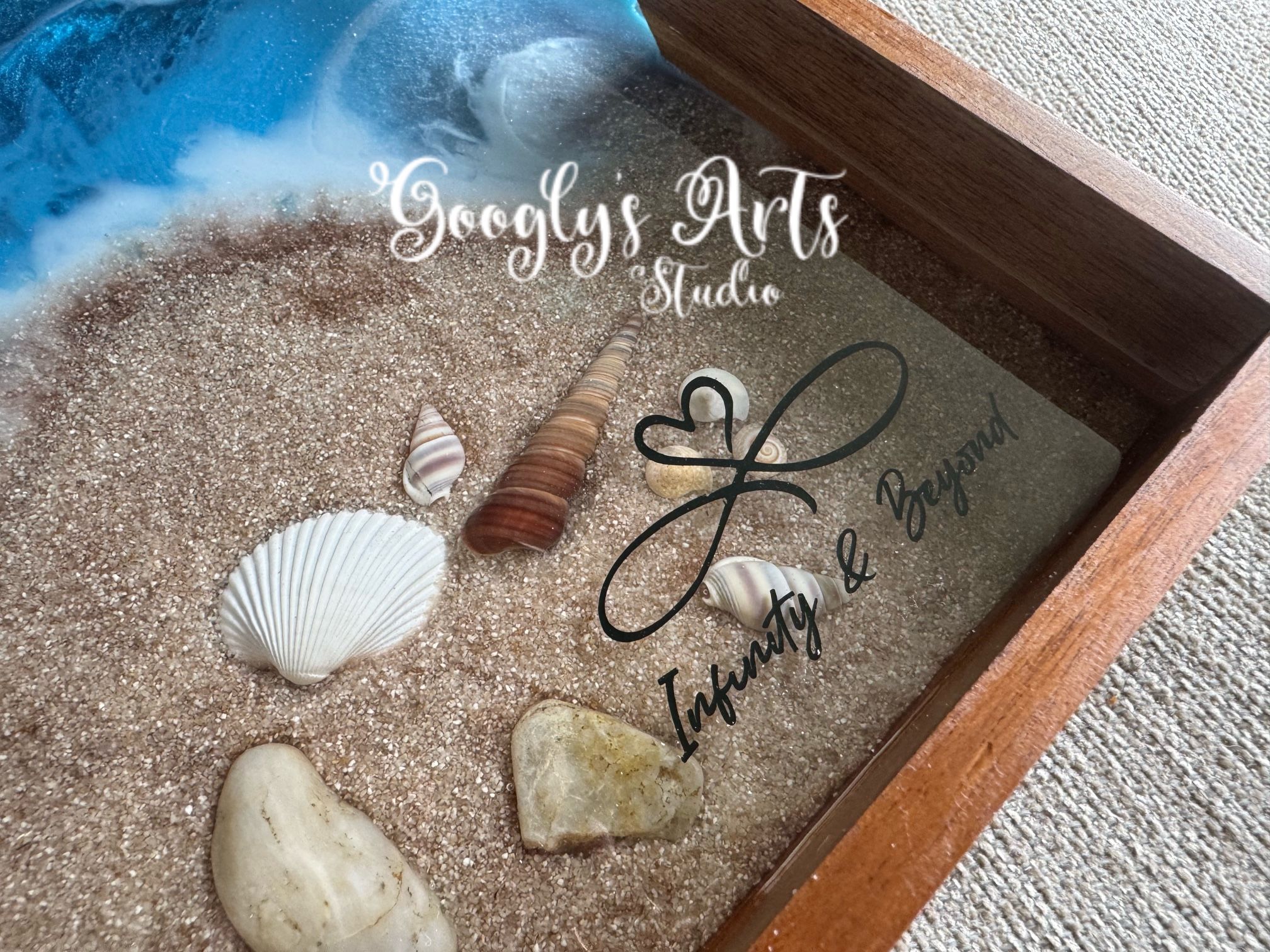 Coastal Themed Resin Tray