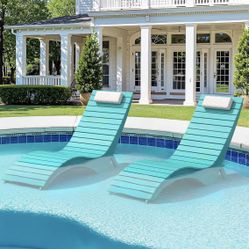 2 Baja Pool Lounge Chairs 