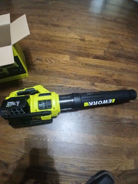 EWORK Cordless Leaf Blower - 21V Electric Blower with 2 Batteries & Fast Charger