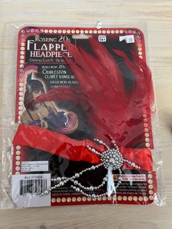 Roaring 20s Flapper Headpiece Red