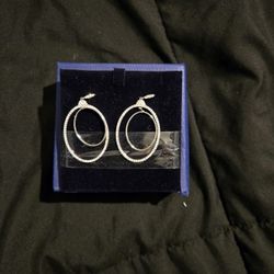 Authentic Swarovski Hoop Earrings New