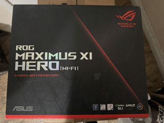 Rog motherboard w cpu and ram