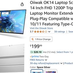 Extended Triple Screen 14”