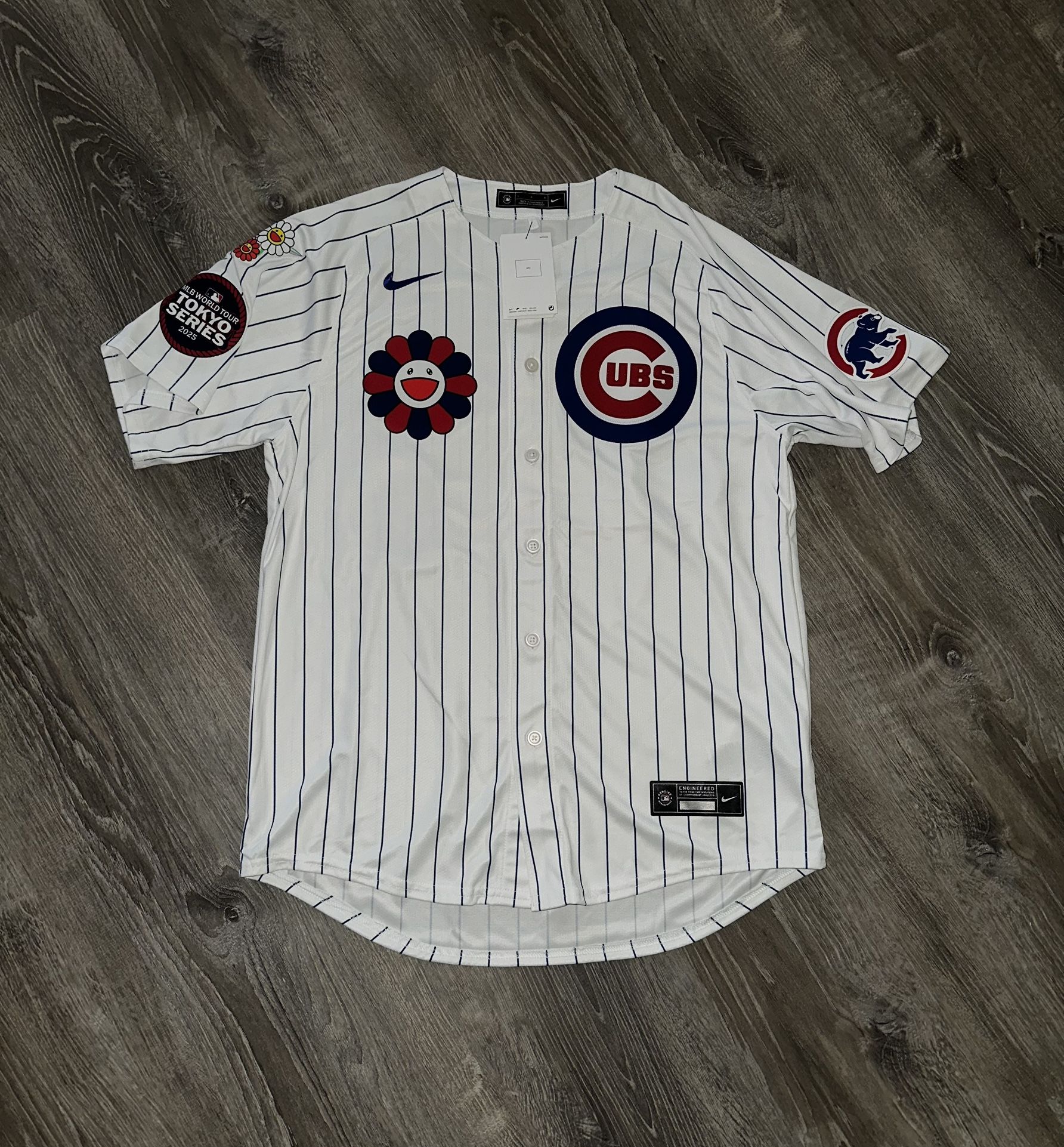 Nike x Takashi Murakami x MLB World Tour Tokyo Series 2025 Cubs Home Jersey