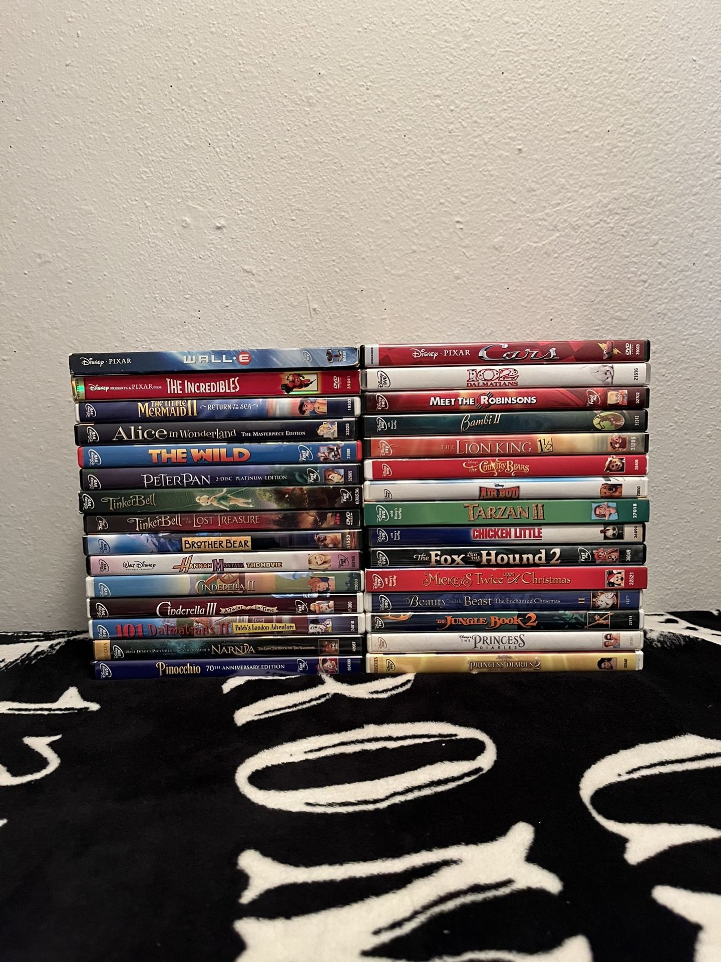 Disney DVD Movies Lot Total Of 30