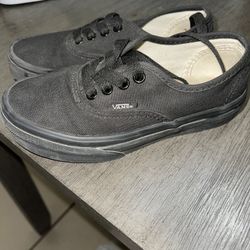 Kids Black Vans Size 12.0Y