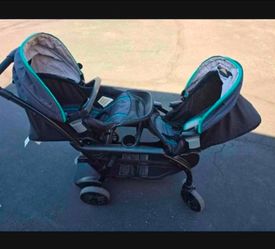 Twin Stroller Carreola doble bebe