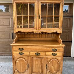Hardwood Hutch Antique