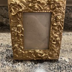 Gold Cherub Baroque Style Frame Angels Photo Heavy Resin