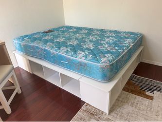 Free Queen size mattress and storage bed frame