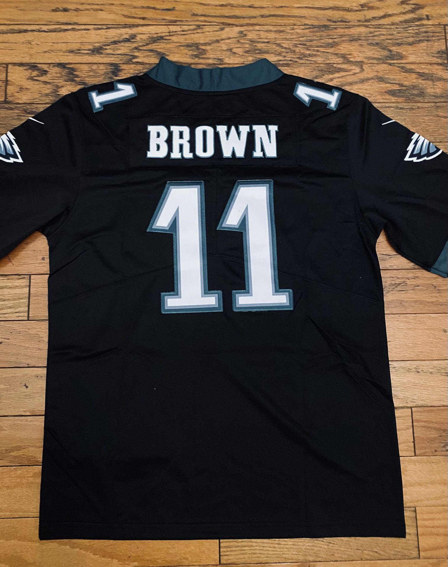 Black Philadelphia Eagles AJ Brown jersey Have Barkley Too
