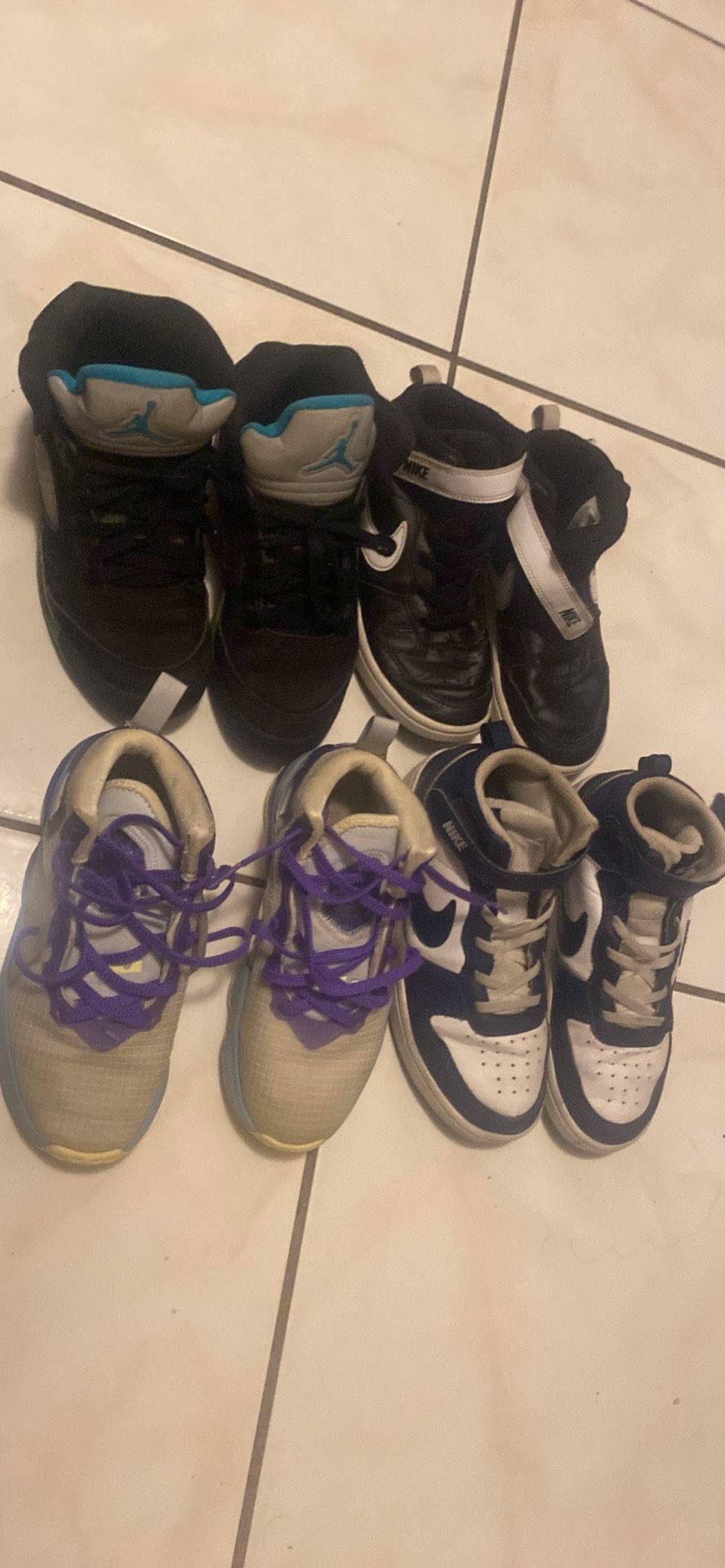 Kids Jordan’s And Nike Size 1-2.5