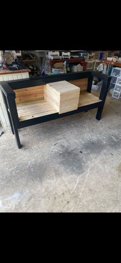 Wooden bench