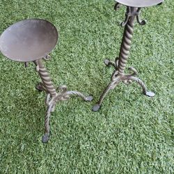 Pedestal Candle Holder. Candle Sticks. 