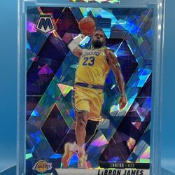 Lebron James 2024-25 Panini Mosaic Basketball 180 Cracked Ice Prizm /125