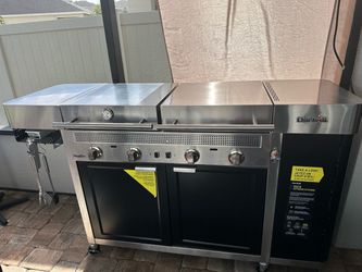 Charbroil Medallion Series Amplifire Vista 3-in-1 Outdoor Kitchen, Stainless Steel