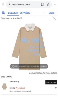 Girl’s Burberry Horseferry Print Cotton Dress