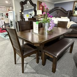 6 Pc Dining Table 