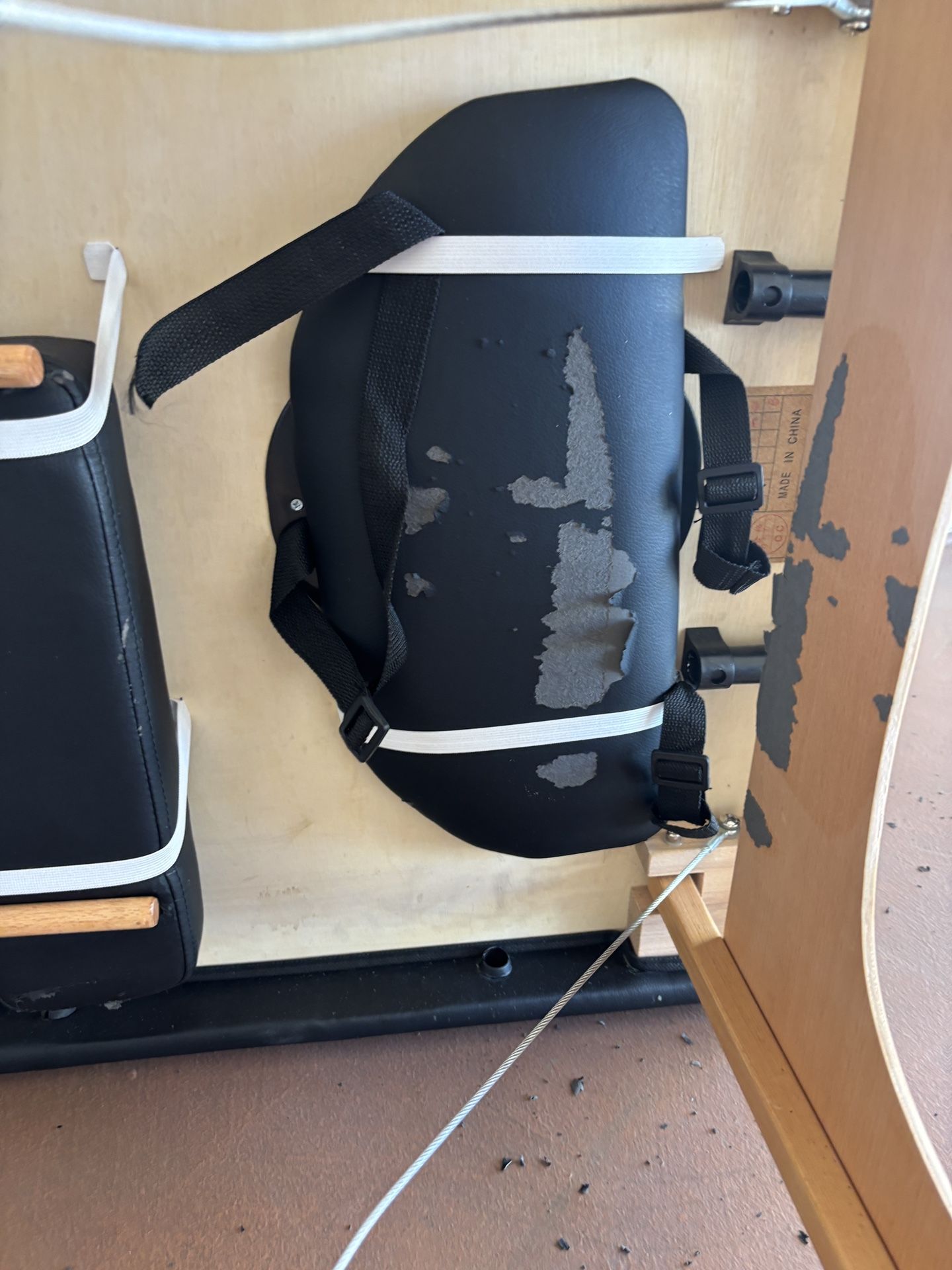 One Black Massage Table With accessories and Black Carrying Case