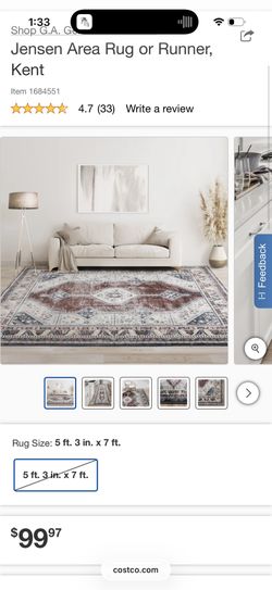 Jensen Area Rug 5’3 X 7 FT