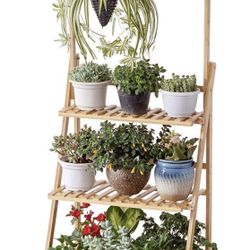 Bamboo 3-tier Hanging Plant Stand 