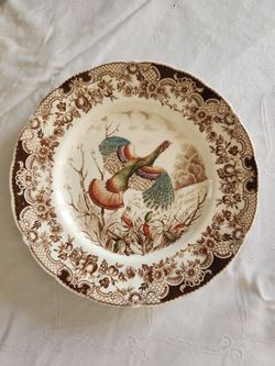 Vintage Johnson Bros Wild Turkeys Windsor Ware
